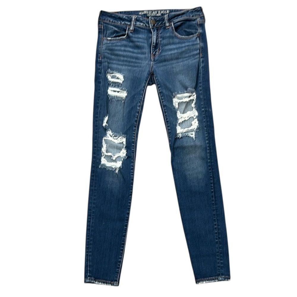 American Eagle Jegging Jeans Distressed Style